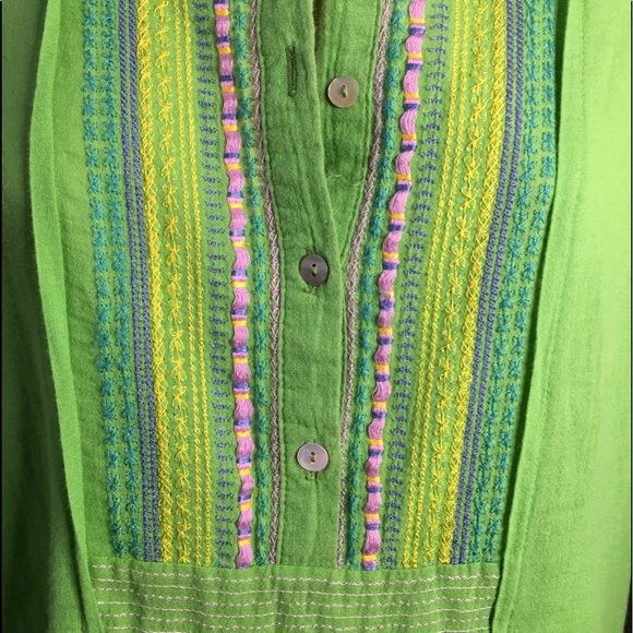 *Zara Basic* Cotton boho style mini dress over top - Picture 5 of 7